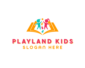 Educational Kindergarten Book logo design