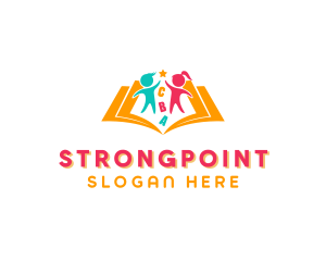 Child - Educational Kindergarten Book logo design