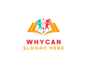 Storytelling - Educational Kindergarten Book logo design