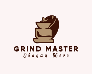 Coffee Grinder Kitchenware logo design