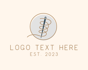 Safety Pin - Tailoring Needle Thread logo design