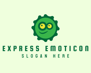 Emoticon - Virus Smiley Monster logo design