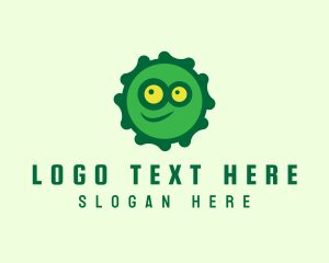 Emoticon - Virus Smiley Monster logo design