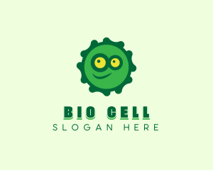 Microorganism - Virus Smiley Monster logo design