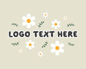 Cute Flower Petals Logo