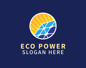 Renewable Energy - Solar Energy Panel logo design