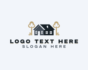 Accommodation - Residence Property Leasing logo design