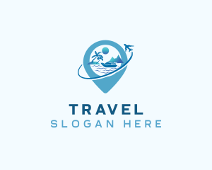 Travel Tourism Cruise logo design
