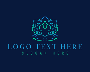 Chakra - Yoga Meditation Zen logo design