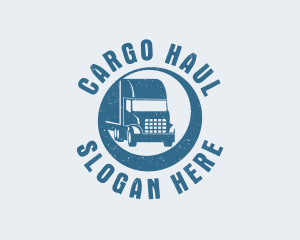 Retro Cargo Trucking logo design