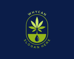 Marijuana Weed Sprout Logo