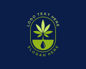 Marijuana Weed Sprout Logo