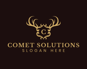 Deer Horn Crest logo design