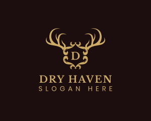 Deer Horn Crest logo design