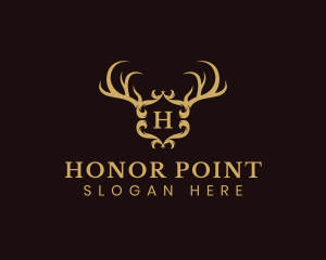 Deer Horn Crest logo design