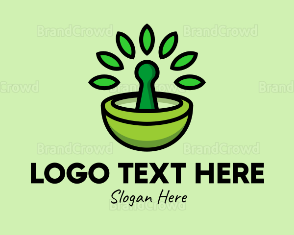 Herbal Mortar & Pestle Logo