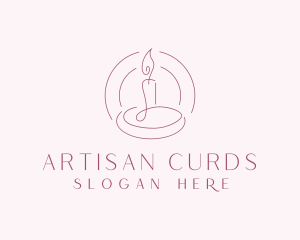 Scented Candle Spa logo design