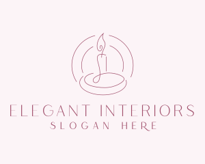 Scented Candle Spa logo design