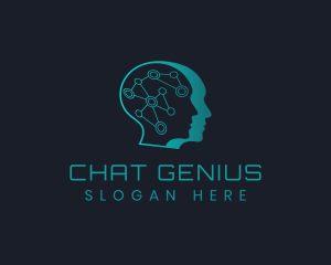 Genius Technology Mind logo design