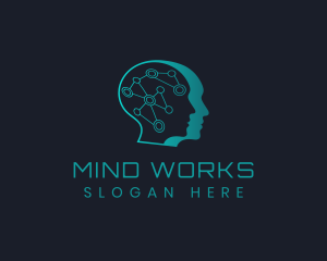 Mind - Genius Technology Mind logo design