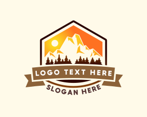 Explore - Mountain Peak Outdoor logo design