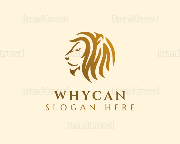 Luxury Lion Jungle Logo