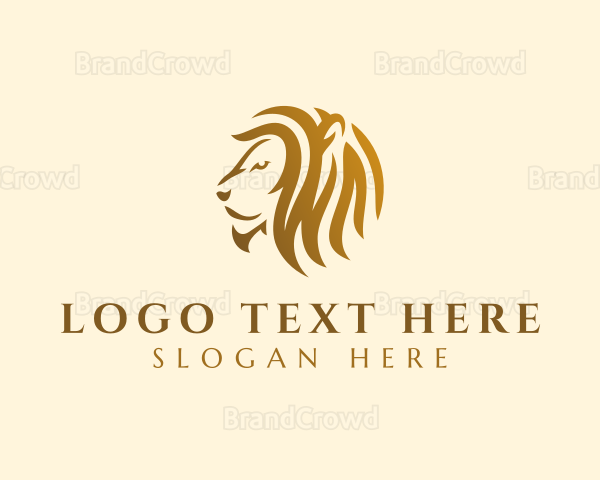 Luxury Lion Jungle Logo