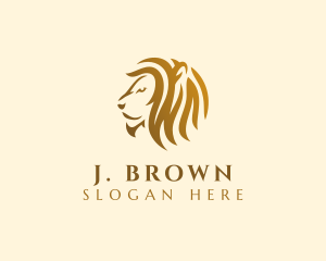 Luxury Lion Jungle logo design