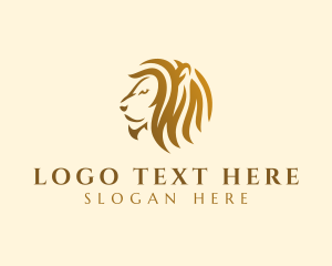 Lion - Luxury Lion Jungle logo design