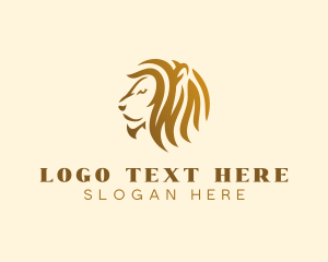 Insurance - Luxury Lion Jungle logo design