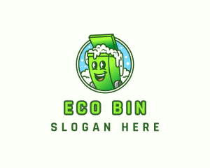Bin - Trash Bin Mascot logo design