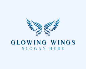 Angel Wings Memorial logo design