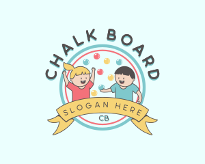 Kids Party Celebration logo design