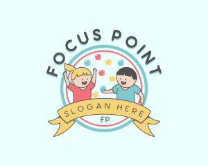 Kids Party Celebration logo design