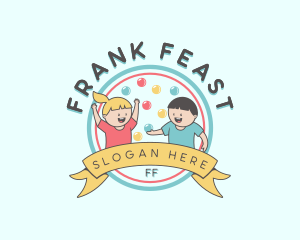 Kids Party Celebration logo design