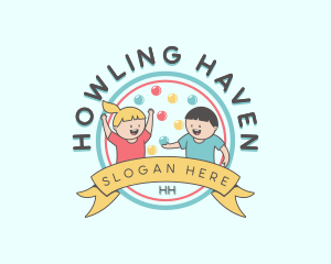 Kids Party Celebration logo design