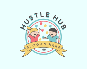 Kids Party Celebration logo design