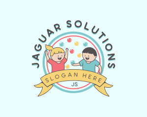 Kids Party Celebration logo design