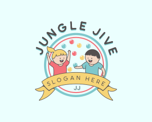 Kids Party Celebration logo design