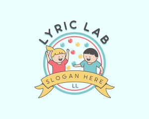 Kids Party Celebration logo design