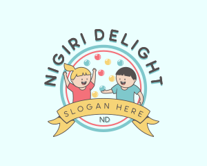 Kids Party Celebration logo design