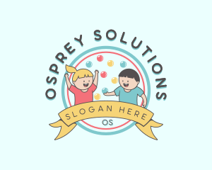 Kids Party Celebration logo design