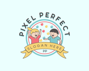 Kids Party Celebration logo design