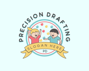 Kids Party Celebration logo design