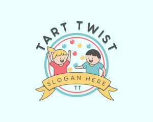 Kids Party Celebration logo design