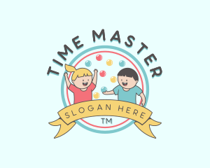 Kids Party Celebration logo design