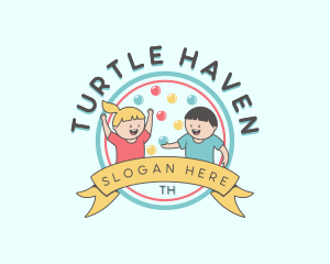 Kids Party Celebration logo design