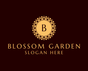 Flora - Mandala Flower Pattern Spa logo design