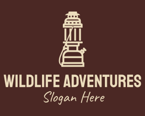 Outdoor Travel Oil Lamp logo design