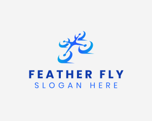 Flying Security Drone logo design